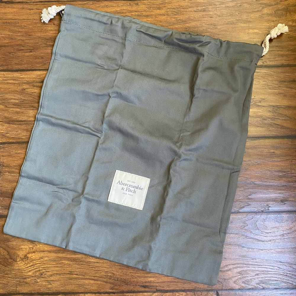 Abercrombie & Fitch Moss Green Shoe Dust Bag Rope